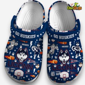 UConn Huskies NCAA Sport Crocs For Men and Women - Image 1