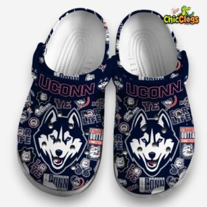 Uconn Huskies NCAA Sport NCAA Basketball Sport Crocs Shoes For Men and Women - Image 2