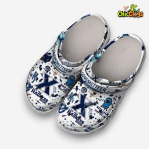 Xavier Musketeers NCAA Sport Blue Crocs Shoes For Men and Women - Image 1