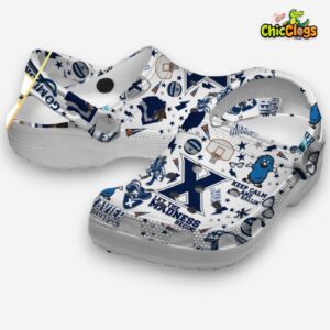 Xavier Musketeers NCAA Sport Blue Crocs Shoes For Men and Women - Image 2