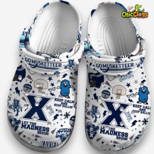 Xavier Musketeers NCAA Sport Blue Crocs Shoes For Men and Women - Image 3