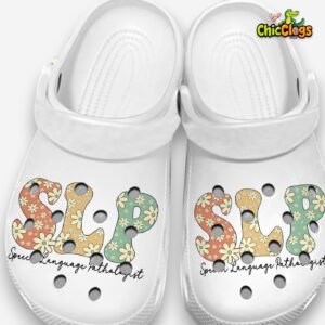 SLP Crocs - Speech Therapy Clogs - Cute Therapist Shoes - Image 1