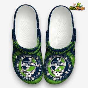 Seattle Seahawks NFL Sport Classic Crocs For Men, Women, Kids - Image 2