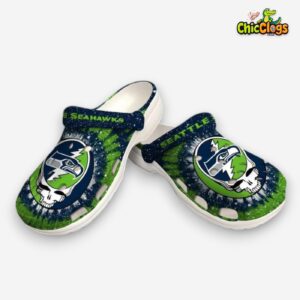 Seattle Seahawks NFL Sport Classic Crocs For Men, Women, Kids - Image 3
