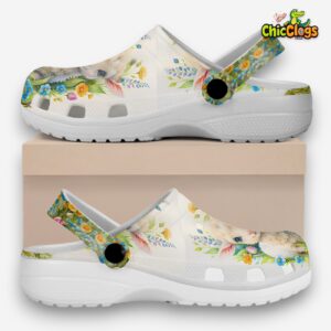 Sheep And Flower Artwork Classic Crocs For Men, Women, Kids - Image 2