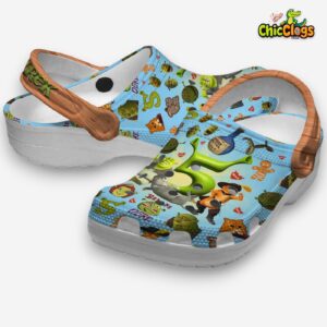 Shrek Cartoon Classic Crocs For Men, Women, Kids - Image 1