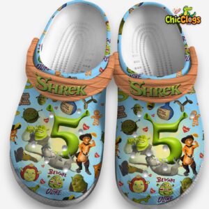 Shrek Cartoon Classic Crocs For Men, Women, Kids - Image 3