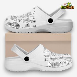 Sleeping Beauty Disney Cartoon Classic Crocs For Men, Women, Kids - Image 2