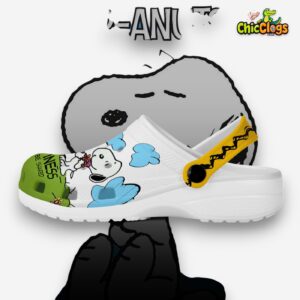 Snoopy Cartoon Classic Crocs For Men, Women, Kids - Image 2