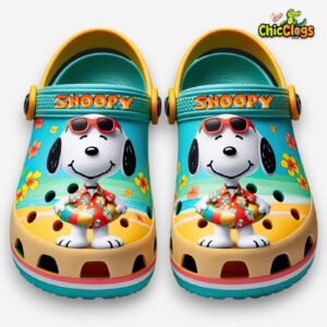 Snoopy Cartoon Classic Crocs For Men, Women, Kids - Image 5