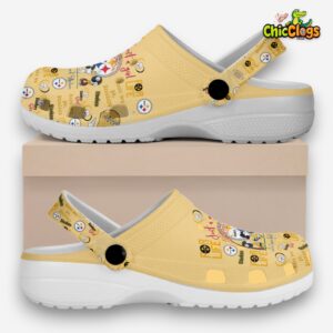 Snoppy x Pittsburgh Steelers NFL Sport Classic Crocs For Men, Women, Kids - Image 1