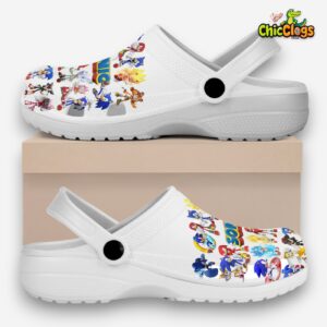 Sonic the Hedgehog Cartoon Classic Crocs For Men, Women, Kids - Image 1