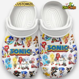 Sonic the Hedgehog Cartoon Classic Crocs For Men, Women, Kids - Image 2