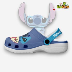 Stitch Cartoon Classic Crocs For Men, Women, Kids - Image 1