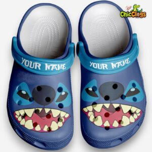 Stitch Cartoon Classic Crocs For Men, Women, Kids - Image 3