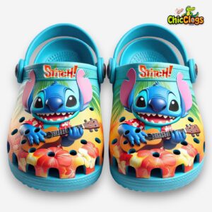 Stitch Cartoon Classic Crocs For Men, Women, Kids - Image 5
