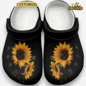 Sunflower Flower Classic Crocs For Men, Women, Kids - Image 2