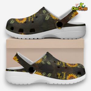 Sunflower Quotes Life Classic Crocs For Men, Women, Kids - Image 2