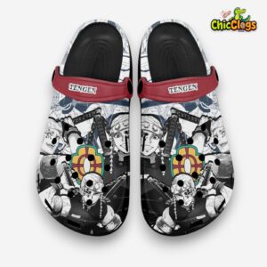 Tengen Uzui Demon Slayer Anime Classic Crocs For Men, Women, Kids - Image 4