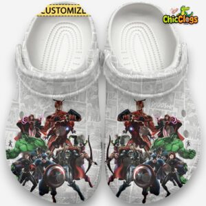 The Avengers Cartoon Classic Crocs For Men, Women, Kids - Image 2