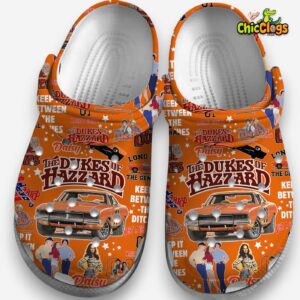 The Dukes Of Hazzard TV Series Classic Crocs For Men, Women, Kids - Image 3