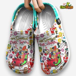 The Simpsons TV Series Christmas Classic Crocs For Men, Women, Kids - Image 2