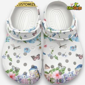 The Spring Artwork Classic Crocs For Men, Women, Kids - Image 1