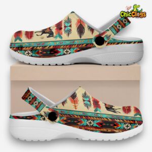 Tribal Horse Pattern Classic Crocs For Men, Women, Kids - Image 1