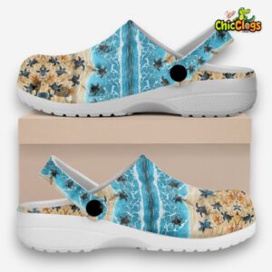 Turtles And The Sea Artwork Classic Crocs For Men, Women, Kids - Image 2