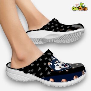UConn Huskies NCAA Sport Classic Crocs For Men, Women, Kids - Image 1