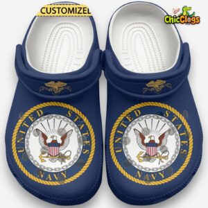United States Navy Army Classic Crocs For Men, Women, Kids - Image 2