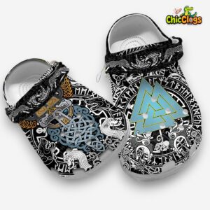 Viking Odin Tattoo Classic Crocs For Men, Women, Kids - Image 4
