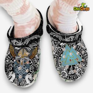 Viking Odin Tattoo Classic Crocs For Men, Women, Kids - Image 5