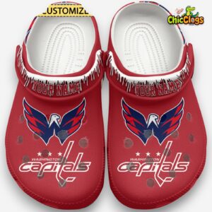 Washington Capitals NHL Sport Classic Crocs For Men, Women, Kids - Image 2