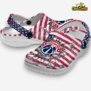 Washington Wizards NBA Sport Classic Crocs For Men, Women, Kids - Image 2