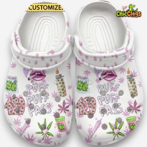 Weed Artwork Classic Crocs For Men, Women, Kids - Image 1