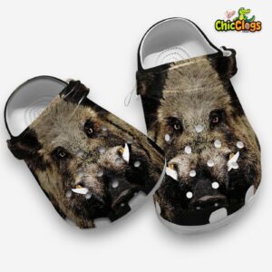 Wildboar Animal Classic Crocs For Men, Women, Kids - Image 2