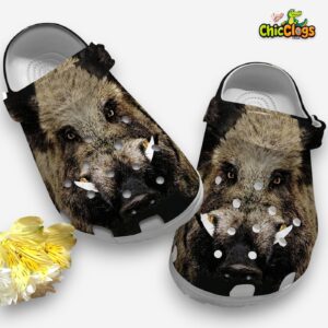 Wildboar Animal Classic Crocs For Men, Women, Kids - Image 3