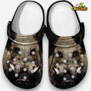 Wildboar Animal Classic Crocs For Men, Women, Kids - Image 4