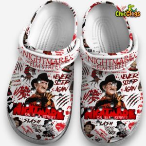 A Nightmare on Elm Street Movie Halloween Classic Crocs For Men, Women, Kids - Image 1
