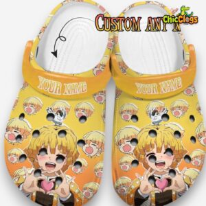 Agatsuma Zenitsu Demon Slayer Anime Classic Crocs For Men, Women, Kids - Image 4