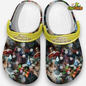 Alice In Wonderland Movie Classic Crocs For Men, Women, Kids - Image 3