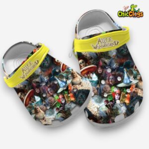 Alice In Wonderland Movie Classic Crocs For Men, Women, Kids - Image 4