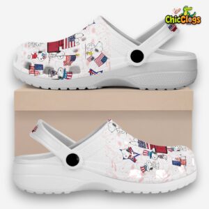 American Snoopy Cartoon Classic Crocs For Men, Women, Kids - Image 2
