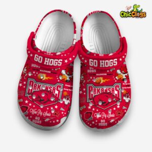 Arkansas Razorbacks NCAA Classic Crocs - Printed Design for Fans - Image 1