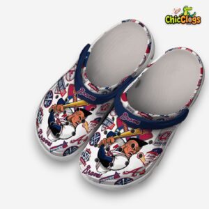Atlanta Braves MLB Sport Classic Crocs For Men, Women, Kids - Image 1