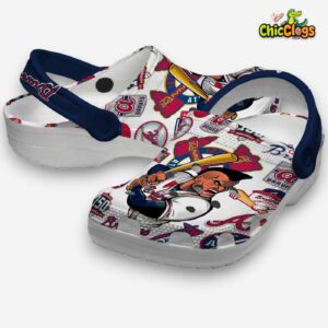Atlanta Braves MLB Sport Classic Crocs For Men, Women, Kids - Image 2