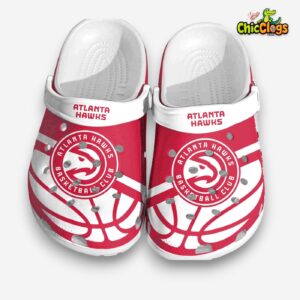Atlanta Hawks Crocs Clogs - Comfortable Unisex Basketball Design Shoes - Image 1
