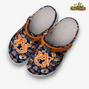 Auburn Tigers Printed Pattern Clogs - Stylish NCAA Crocs for Fans - Image 2