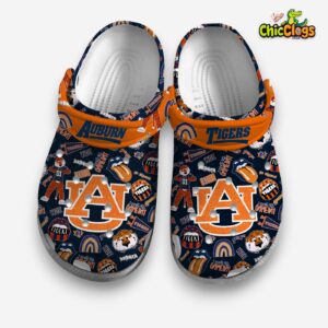 Auburn Tigers Printed Pattern Clogs - Stylish NCAA Crocs for Fans - Image 3